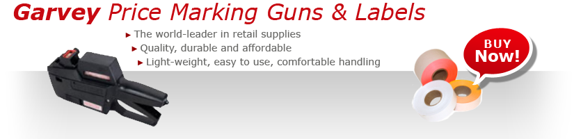 GARVEY PRICE MARKING GUNS AND LABELS